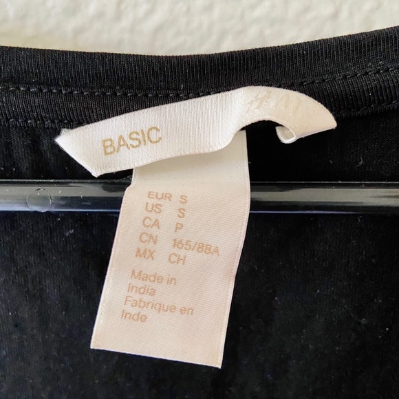 H&M Basic Black Bodycon T-Shirt Dress - Picture 4 of 4